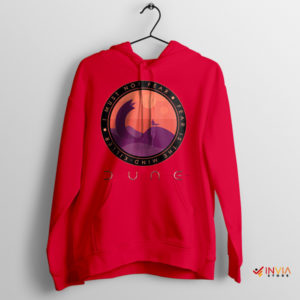 Dune quote Reminder of Fear's Illusion Red Hoodie