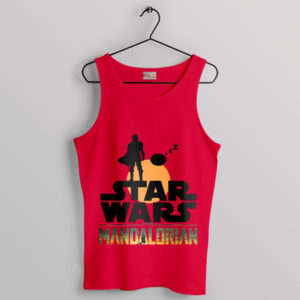 Dunes of Destiny Mandalorian Sunset Red Tank Top
