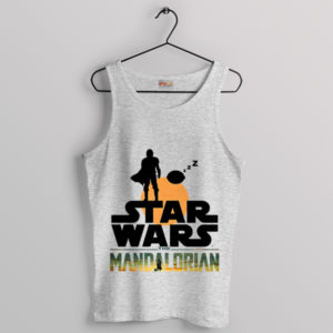 Dunes of Destiny Mandalorian Sunset Sport Grey Tank Top