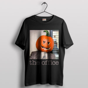 Dwight's Pumpkin Scene with Our Office Black T-Shirt