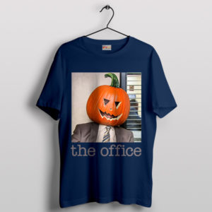 Dwight's Pumpkin Scene with Our Office Navy T-Shirt