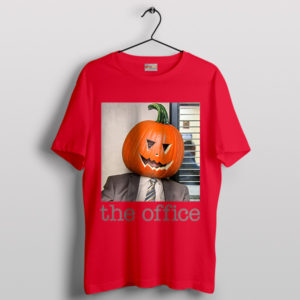 Dwight's Pumpkin Scene with Our Office Red T-Shirt