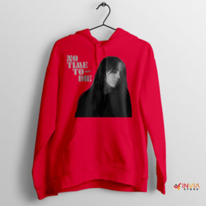 Eilish's Spy Anthem No Time to Die Red Hoodie