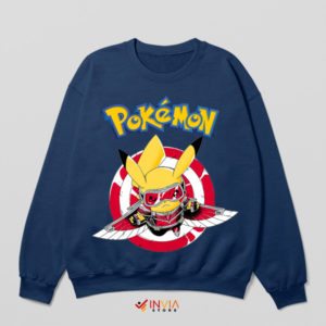 Electrifying Falcon Pikachu Soldier Navy Sweatshirt