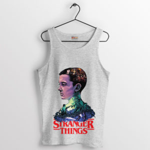 Eleven's Power Play Stranger Things Sport Grey Tank Top