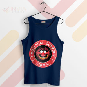 Emotional Support Muppets Animal Navy Tank Top
