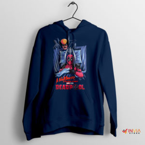 Enter the Nightmare Wolverine And Deadpool Navy Hoodie