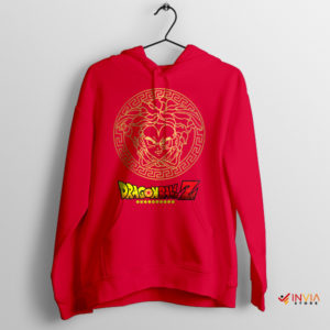 Epic Elegance Vegeta in Fashion Symbol Red Hoodie