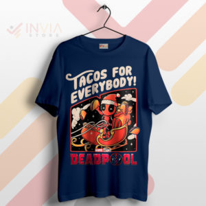 Epic Meme Deadpool Tacos for Everybody Navy T-Shirt