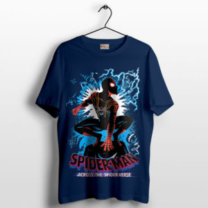 Epic Spider-Man Miles Morales Comic MCU Navy T-Shirt