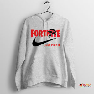 Epic Victory Fortnite Just Play It Sport Grey Hoodie
