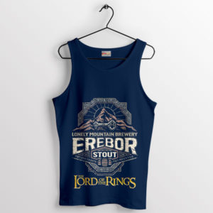 Erebor Lonely Mountain Brewery Navy Tank Top