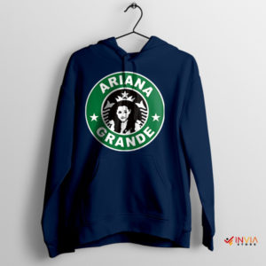 Espresso Elegance Ariana Coffee Grande Navy Hoodie