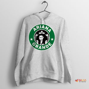 Espresso Elegance Ariana Coffee Grande Sport Grey Hoodie