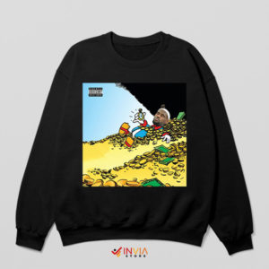 Exclusive Dollar Menu 2 Merch Art Black Sweatshirt