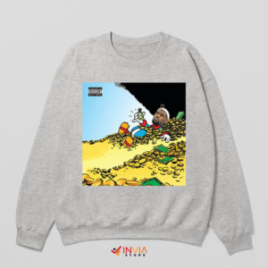 Exclusive Dollar Menu 2 Merch Art Sport Grey Sweatshirt