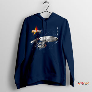 Exploration Starship Enterprise Ukiyo-e Navy Hoodie