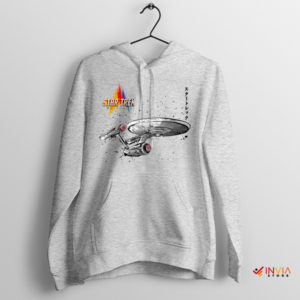 Exploration Starship Enterprise Ukiyo-e Sport Grey Hoodie