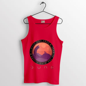 Face Your Fears Wear Dune's Quote Red Tank Top