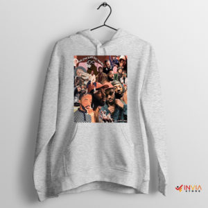 Faiyaz's Voyage Next Tour Collage Sport Grey Hoodie