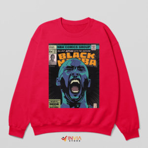 Fandom Kobe Mamba NBA Comics Red Sweatshirt