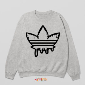 Fashion Cannabis Leaf Three Stripes Sweatshirt
