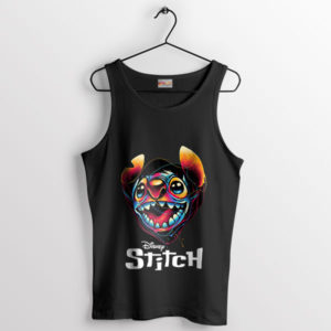 Favorite Disney Friend Stitch Black Tank Top