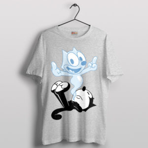 Feline Fun Felix the Cat's Meme Sport Grey T-Shirt