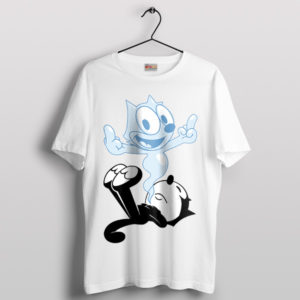 Feline Fun Felix the Cat's Meme White T-Shirt