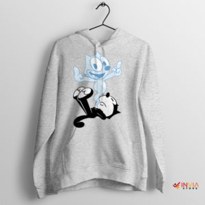 Felix the Cat's Humorous Adventures Sport Grey Hoodie