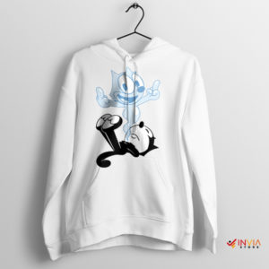 Felix the Cat's Humorous Adventures White Hoodie