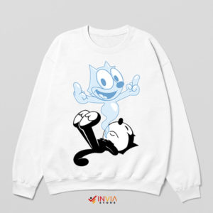 Felix the Cat's World of Funny White Sweatshirt