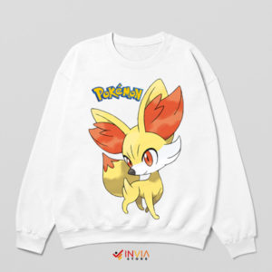 Fennekin Fever Cute Pokemon White Sweatshirt