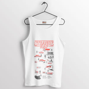 Find Your Way Stranger Things Maps White Tank Top