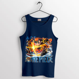 Firestorm Fist Ace's Fire Attack Navy Tank Top