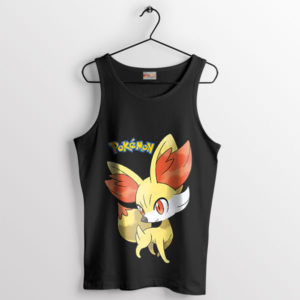 Flame of Fun Fennekin Pokémon Black Tank Top