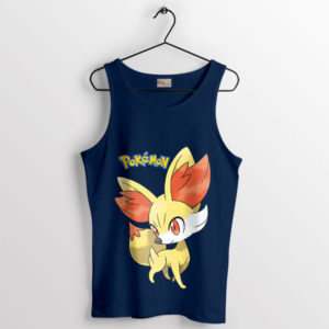 Flame of Fun Fennekin Pokémon Navy Tank Top