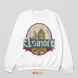 Flavor of Elsinore Beer 1983 Vintage White Sweatshirt