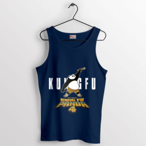 Flying Panda Po's Kung Fu 4 Navy Tank Top