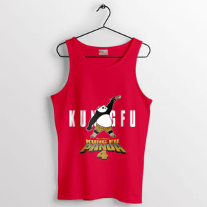 Flying Panda Po's Kung Fu 4 Red Tank Top