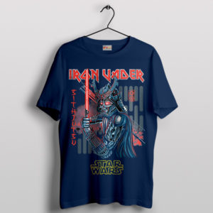 Force of Metal Iron Vader Metal Navy T-Shirt