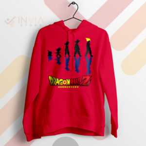 Form to Ultra Instinct Goku's Evolution Red Hoodie