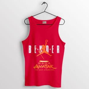 Forward with Avatar Aang Air Jordan Red Tank Top