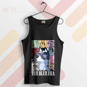 Funny Bluey in Swift’s The Eras Tour Black Tank Top
