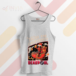 Funny Deadpool with Tacos for Everybody Sport Grey Tank Top