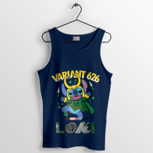 Funny Loki Variant Stitch Conquer Navy Tank Top