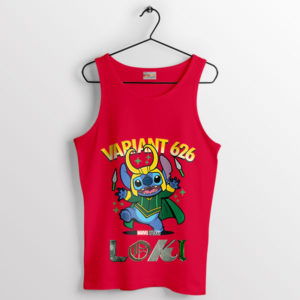 Funny Loki Variant Stitch Conquer Red Tank Top