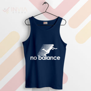 Funny Twist No Balance Apparel Navy Tank Top