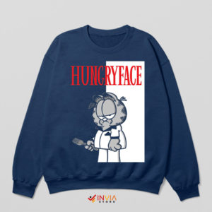 Garfield with Scarface Attitude Navy Sweatshirt