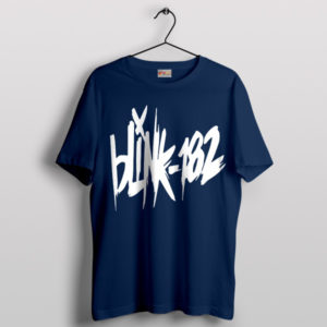 Gear Up with Blink-182 Fan Art Navy T-Shirt